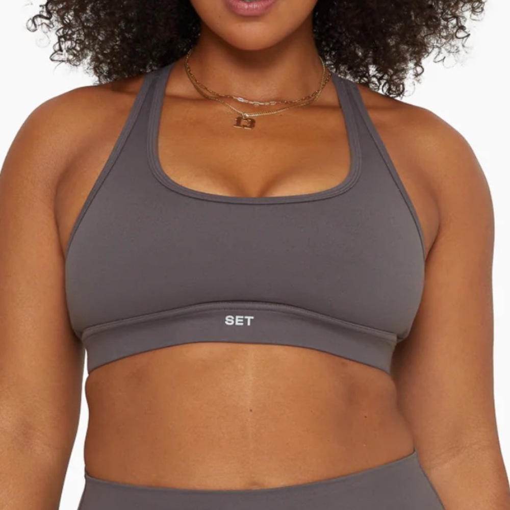 SET Active FormCloud Staple Racerback Bra Graphite (Grey)